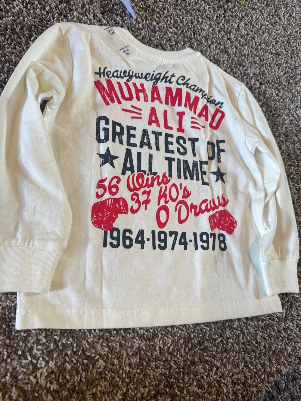 GAP White Long Sleeve Atari Graphic Tee with Red Accent